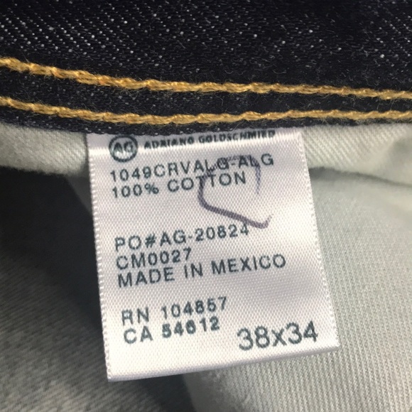 AG The Prototege Straight Leg Denim Jeans 38 - Picture 5 of 7
